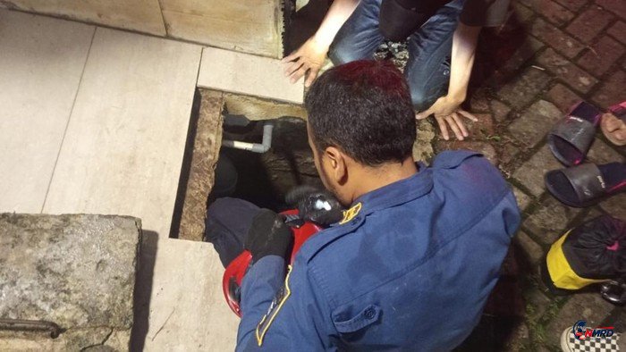 Pria Terjebak di Gorong-gorong Sempit Saat Bersihkan Saluran Air di Bogor, Dievakuasi Damkar