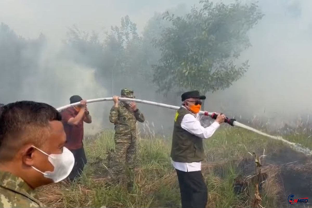 KSAL Tinjau Karhutla Guntung Damar Banjarbaru: Tak Separah di Media Sosial