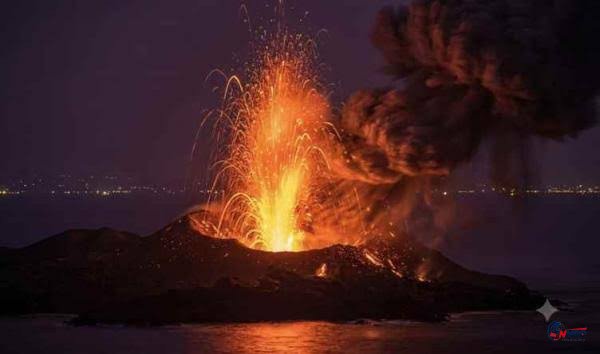 Saksikan Anak Krakatau Semburkan Lava Pijar, Rombongan Pemancing Jakarta Langsung Tinggalkan Laut