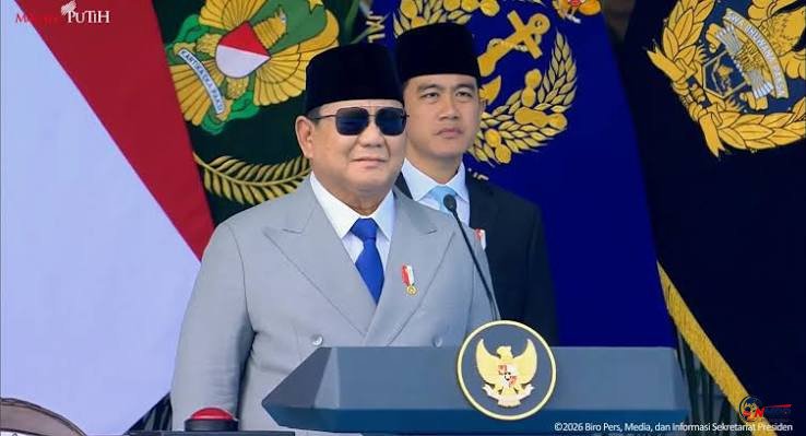 Prabowo Pimpin Upacara HUT ke-81 TNI di Cilangkap, Sejumlah Pejabat Negara Hadir