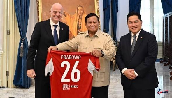 Presiden FIFA Gianni Infantino Saksikan Final Indonesia vs Thailand Bersama Prabowo dan Erick Thohir
