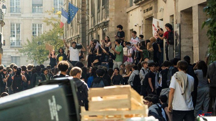 Demonstrasi Siswa dan Mahasiswa di Prancis Diwarnai Bentrokan, Ratusan Luka