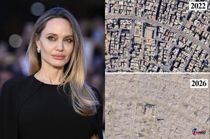 Angelina Jolie Soroti Citra Google Earth Gaza: Dari Permukiman Padat Kini Banyak Wilayah Tinggal Puing