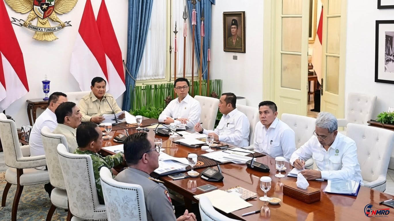 Prabowo Pimpin Rapat Penanganan Karhutla, 639 Hektare Lahan Masih Dipadamkan di Enam Provinsi